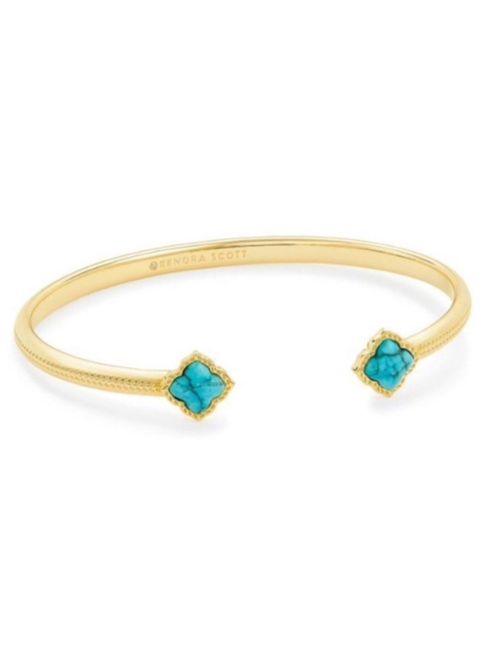 **SOLD!** Kendra Scott Mallory Cuff Stackable Bracelet Gold/Turquoise NWT